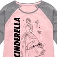 thumbnail image 3 of Disney Princess - Cinderella Sketch - Toddler & Youth Girls Raglan Graphic T-Shirt, 3 of 5