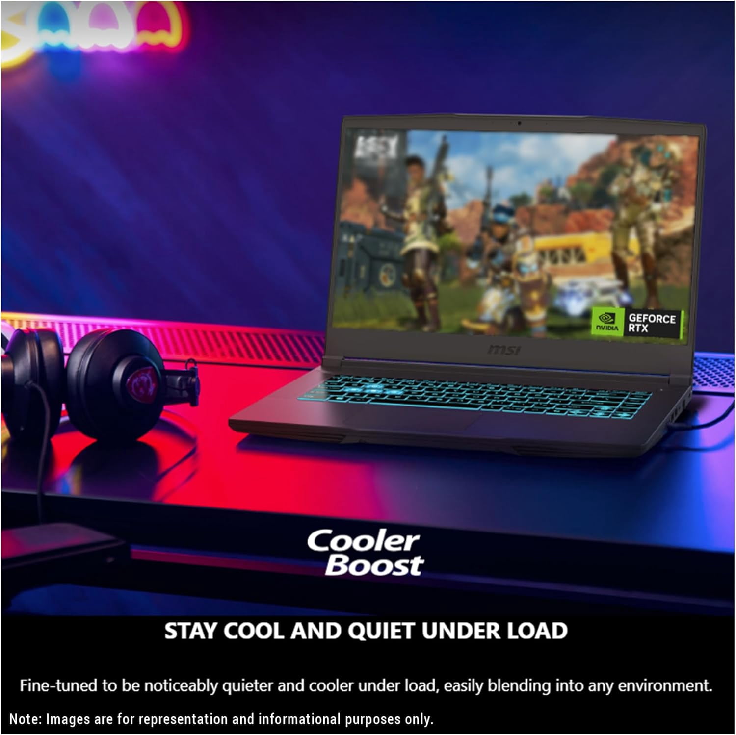 MSI Thin 15 Gaming Laptop, Intel Core i7-13620H, 32 GB DDR4 RAM, 2 
