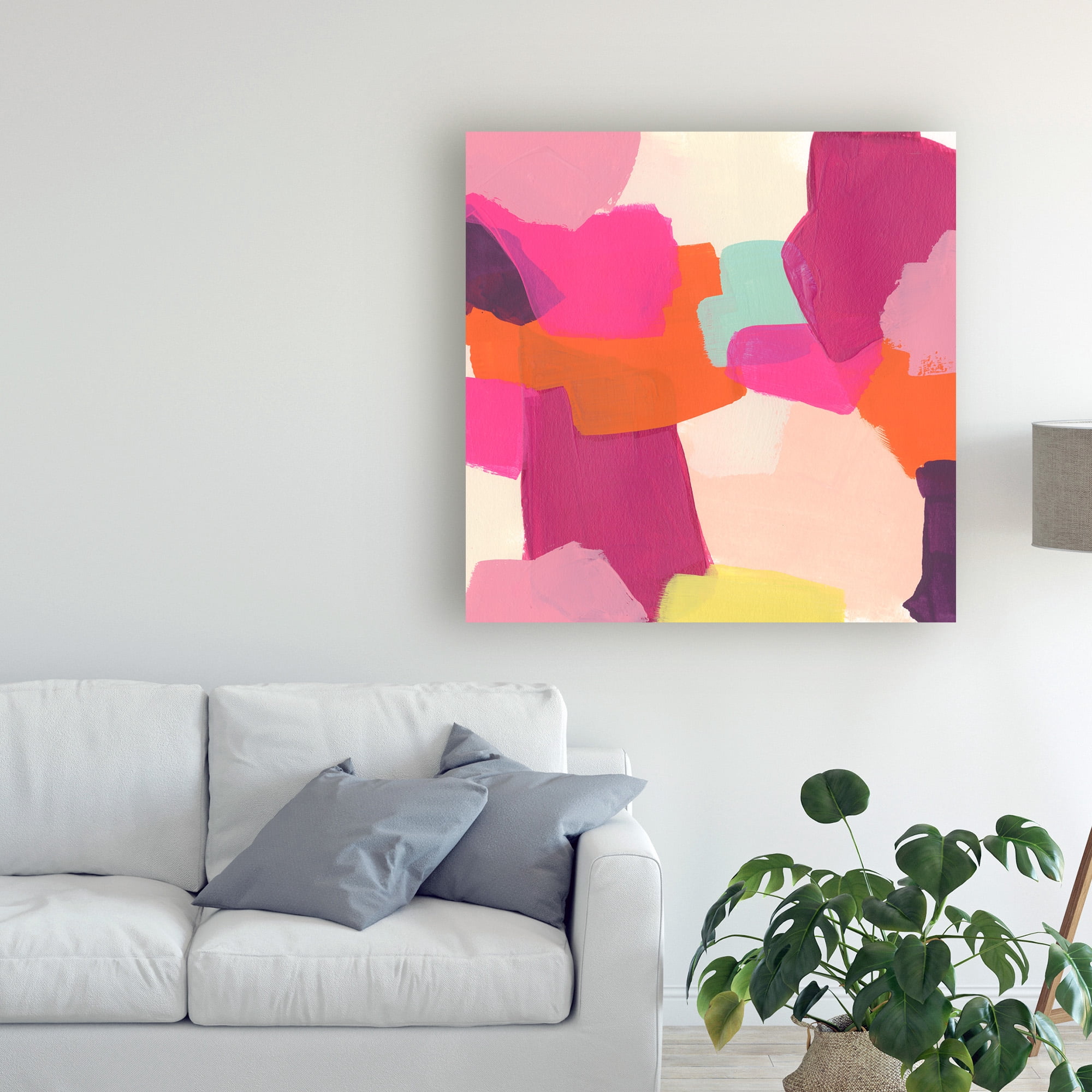 Trademark Fine Art 'Pink Slip II' Canvas Art by June Erica Vess