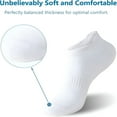 thumbnail image 5 of TELOLY Ankle Socks for Women, Running Athletic Low Cut Tab Sports No Show Socks, 6-Pairs, 5 of 7