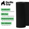 thumbnail image 3 of GORILLA GRIP Shelf Liner, DuraGuard Ribbed Waterproof Drawer, Cabinet Protection, 20x20, Black, 3 of 10