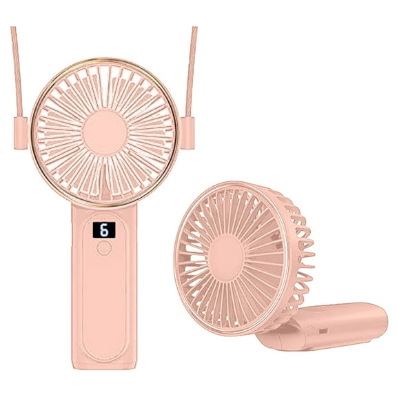 Portable Handheld Fan, 3600mAh, 6 Speed Wind, USB Rechargeable Foldable Fan with Real-Time Display