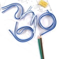 thumbnail image 4 of RV PVC flexible + regla de metal 30 cm * 2 Regla curva flexible Regla curva claramente flexible Dos escalada portátil para oficina escuela estudio dibujo técnico carpintería de prendas de vestir Sailing Electrónica, 4 of 5