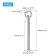 thumbnail image 2 of Uxcell 304 Stainless Steel Ring Lifting Expansion Eyebolt with Eye Ring Silver M8 x 150mm 6 Pcs, 2 of 5