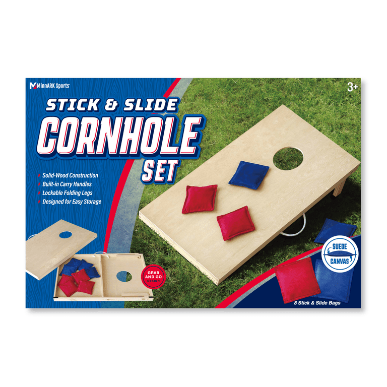MinnARK Cornhole Wooden Stick & Slide Set, 2 Boards photo 7