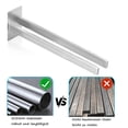 thumbnail image 2 of Toallero de pared de estilo contemporáneo, acero inoxidable de primera calidad SUS 304, resistente a la oxidación, autoadhesivo, fácil de instalar para baño, cocina, pared, diseño cuadrado, 40 cm,, 2 of 6