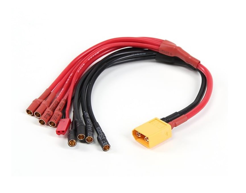 Buy HobbyFlip XT60 to 4 x 3.5mm Parallel with Male JST Cable Extension