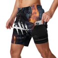 thumbnail image 2 of Dead by Daylight DBD Mens Swim Trunks with Compression Liner Board Shorts Quick Dry Swim Shorts Bathing Suits 2XL, 2 of 8