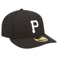 thumbnail image 3 of Men's New Era Black Pittsburgh Pirates Low Profile 59FIFTY Fitted Hat, 3 of 5