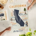 thumbnail image 5 of Lantern Press 1000 Piece Jigsaw Puzzle, California, Typography and Icons, 5 of 5