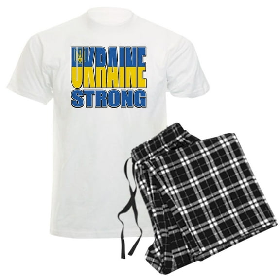 CafePress - Ukraine Strong - Men's Light Loose Fit Cotton Pajama Set