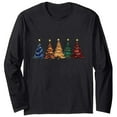 thumbnail image 5 of Qulqfy Christmas Shirts for Women Xmas Black Crew Neck Christmas Tree Long Sleeve Joyful Plus Size Shirts Funny Christmas Shirts for Women, 5 of 6
