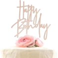 thumbnail image 2 of New Hand Writing Happy Birthday Cake Topper Black Acrylic Birthday Cake Topper For Kids Birthday Party Supplies Cake Decorations, 2 of 5