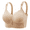 Beige, variant on Fulorrnie Bras for Women Plus Size Wirefree Supportive Comfort Back Fat Smoothing Longline Bandeau Full Figure Bra Beige 44