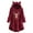 Wine, variant on jsaierl Long Hoodies for Teen Girls Long Sleeve Cat Ear Sweater Plush Christmas Pattern Buttons Crewneck Sweatshirt Kangaroo Pocket Pullover Coat