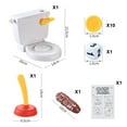 Funny Toilet Trick Toy Flush Frenzy Crazy Toilet Flush Game The Flying