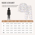 thumbnail image 5 of Uemuo Hand Drawn Rabbit Pattern Womens Pajama Sets,PJ Set for Women,Pajamas for Women Logo,Long Sleeve Pajama Set for Women,Soft Long Sleeve Top With Pants-X-Large, 5 of 9