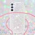 thumbnail image 5 of Long Crossbody Lanyard Clear Case for Samsung Galaxy A54 5G with Adjustable Neck Strap, Glitter Sparkly Bling Quicksand Phone Cover Cases for Samsung Galaxy A54 5G QKG Colorful, 5 of 14