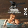 thumbnail image 6 of Oaks Aura 52" Reversible Crystal Ceiling Fan Remote 6-Speed DC Motor Ceiling Lighting, 6 of 8