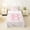 White Pink B, variant on Feelyou Girly Pink J Letter Twin Sheets for Girls, Pink Bowknot Floral Bedding, 3pcs, 1 Flat Sheet, 1 Fitted Sheet and 1 Pillowcase