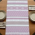 thumbnail image 5 of Table Runners 72 Inches Long Dress Scarves, Farm Fruits Farmhouse Kitchen/Dining Table Runner, Coffee Tablerunners, Watermelon Lemons Peach Pink Grey Striped 16x72 Inch, 5 of 9