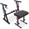 thumbnail image 1 of Liquid Stands Piano Keyboard Stand And Bench Set - Portable Heavy Duty Digital Piano Stand For 54-88 Key Electric Pianos & Adjustable Piano Bench, Chair, Stool - Sturdy Keyboard Music Stand And Seat, 1 of 5