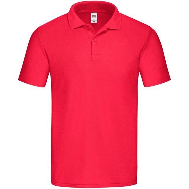Fruit of the Loom - Polo Original para Hombre (Rojo)
