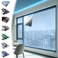 thumbnail image 7 of Privacy Window Film for Home and Office, Heat Control Reflective Mirror Tint, One Way Sun Blocking UV Protection Window Film for Glass Doors and Windows, Static Cling No Glue, 40cm x 400cm, 7 of 7