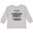 thumbnail image 3 of Inktastic My Mom is a Respiratory Therapist and a Hero Boys or Girls Long Sleeve Toddler T-Shirt, 3 of 5