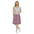 thumbnail image 2 of Women's Vintage Cherry Tree Blossom Art A-line Printed Skirt Casual Wear, 2XL, Eggplant Rose Magenta, by Ambesonne, 2 of 6