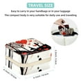 thumbnail image 5 of Valentine's Day Travel Portable Square Jewelry Box Organizing Rings Earrings Necklaces Bracelets for Girls Women, 5 of 6
