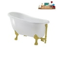 thumbnail image 2 of 53'' Streamline N487BGL-BGL Soaking Clawfoot Tub and Tray with External Drain, 2 of 12