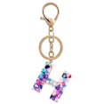 thumbnail image 5 of Porte-clés en Résine 26 Lettres pour Femmes Filles Pendentif Sac Accessoires de Sac à Main, 5 of 5