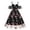 Black, variant on Women’S Vintage Floral Embroidered Lace Midi Dress, Off Shoulder Spaghetti Strap V Neck A-Line Evening Party Dress With Built-in Bra, Premium Lace Fabric, 1pc, Sizes S M L XL XXL