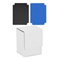 thumbnail image 3 of DYNWAVECA Trading Card Deck Box Game Card Case for Baseball Card TCG Collectible Cards White, 3 of 10