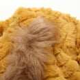 thumbnail image 4 of Richie House Girls' Faux Fur Jacket with Belt and Bright Button RH0788-C-5/6, 4 of 7