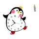 thumbnail image 1 of Precioso reloj de pared de madera con diseño de pingüino de dibujos animados, decorativo, funciona con pilas, para decoración del hogar, multifunciona, 1 of 8