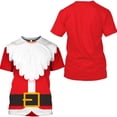 thumbnail image 2 of Christmas Top Christmas T Shirt For Men Clothing New Year Gift Cosplay Santa Claus Tees Women T-shirt 3D Print Anime Streetwear, 2 of 4