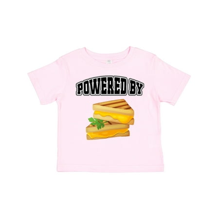 

Inktastic Powered by Grilled Cheese Sandwich Gift Toddler Boy or Toddler Girl T-Shirt