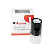 Universal - Stamp - pre-inked - blue - stock text - COPY - 0.75 in diameter