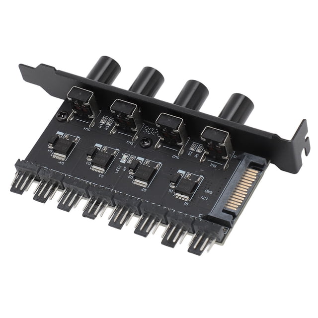 Hub De Ventilador De 8 Canales ANGGREK Controlador De Velocidad Del Ventilador De Refrigeración De PC 12V 4PIN 3PIN