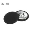 thumbnail image 3 of Unique Bargains 20pcs 40L Fabric Cloth Covered Button 25mm Round Metal Shank Sewing Buttons for Suits Dress Blouses, Black, 3 of 5