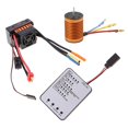 thumbnail image 1 of Motor sin escobillas 10T 3930KV con 60A  de accesorios de tarjeta de programa LED para Baoblaze 1/10 piezas de coche teledirigido, 1 of 8