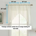 thumbnail image 2 of THD Sofia Floral Rod Pocket Lace Short Cafe Swags for Small Windows - 28 x 36 Inch Length (Ivory Swags, Set of 2), 2 of 6