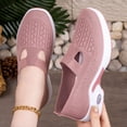 thumbnail image 4 of IEMIEMIEM Orthopedic Casual Shoes for Women Arch Support Slip on Non Slip Sneakers Wide Width Knitted Mesh Stretch House Shoes Comfortable 2026 Orthopedic Shoes Pink 9 Wide, 4 of 6
