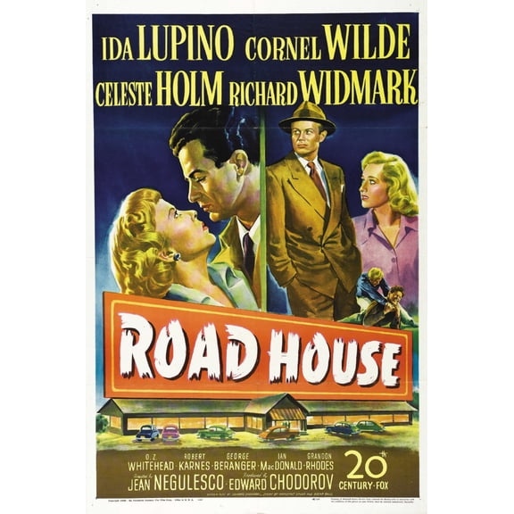 Road House Movie Poster 24Inx36In Art Poster 24x36 Multi-Color Square Adults Best Posters