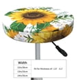 thumbnail image 2 of Uemuo Sunflowers (2) Pattern Round Bar Stool Seat Covers Washable Stool Cushion Slipcover Elastic Bar Chair Covers-13 inch, 2 of 7