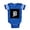 Royal Blue, variant on CafePress - Gothic Initial B - Cute Infant Baby Football Bodysuit