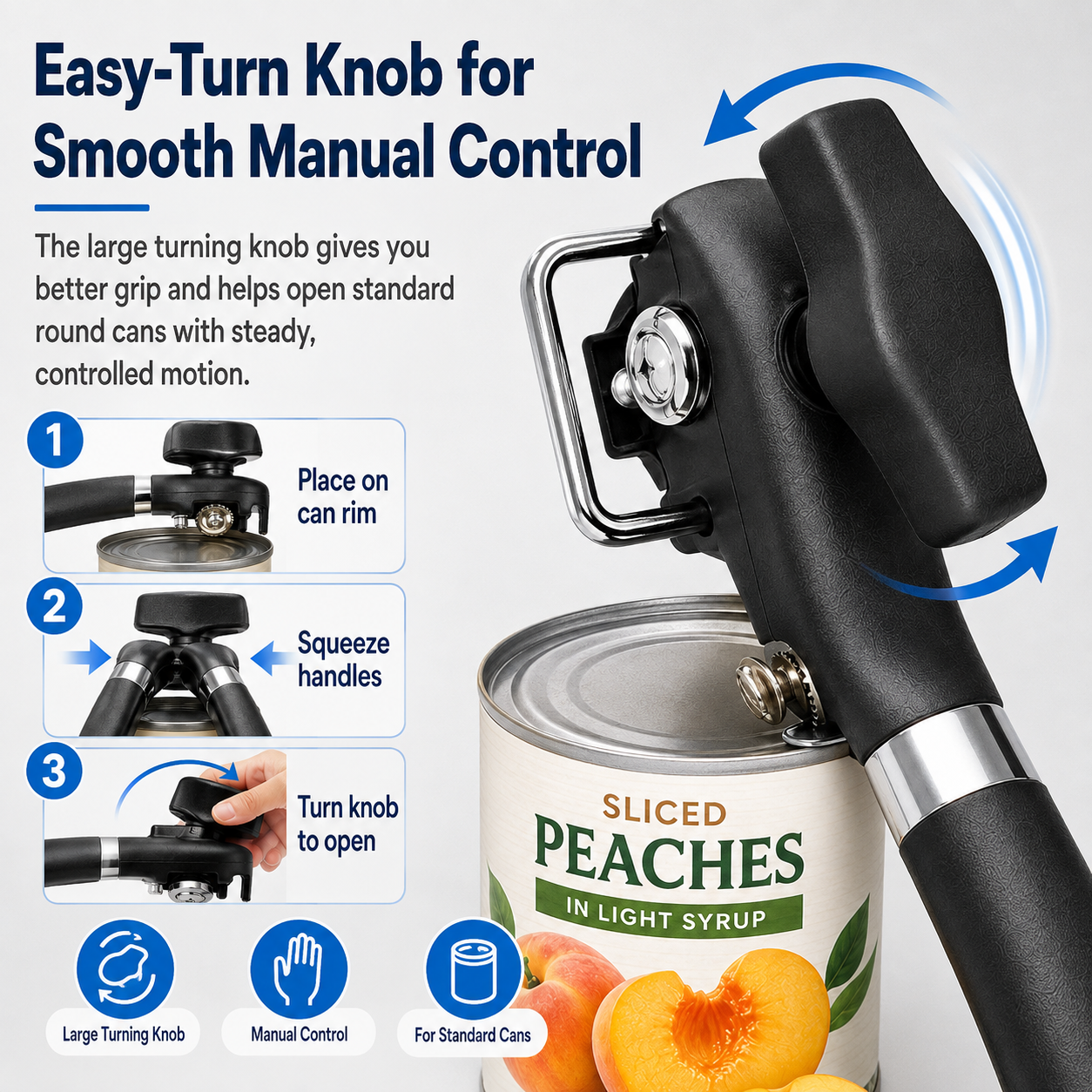 NIUTA 2-Piece Manual Can Opener and Bottle Opener Set photo 5