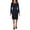 Navy, variant on RALPH LAUREN Womens Navy Long Sleeve Body Con Evening Dress Petites 12P
